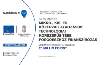 Rapko Door kft. – Mikro-, kis- és középvállalkozások technológiai korszerűsítése forgóeszköz finanszírozás