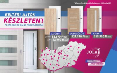 KÉSZLETES BELTÉRI AJTÓK AKCIÓJA!