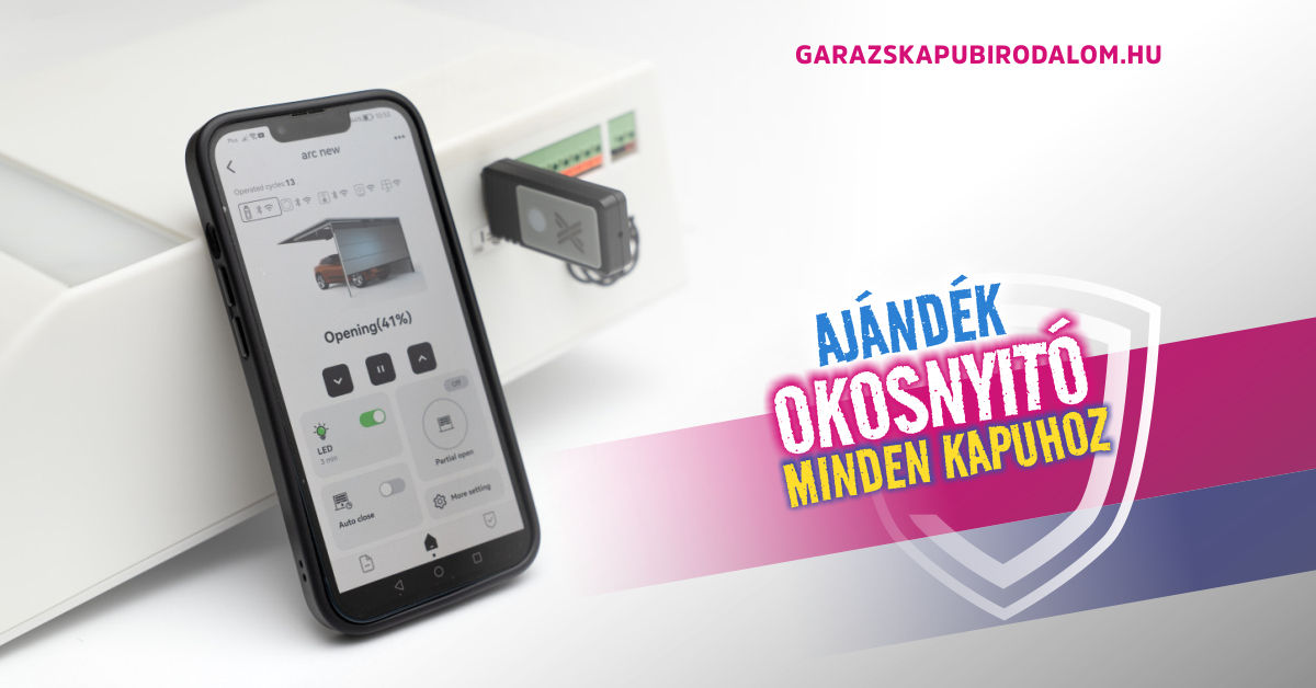 Okosnyitó garázskapu akció Okosnyitó garázskapu akció