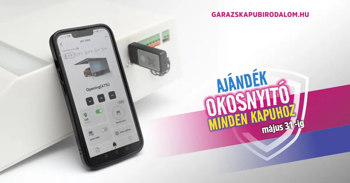 Okosnyitó garázskapu akció