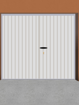 Kétszárnyú garázskapu