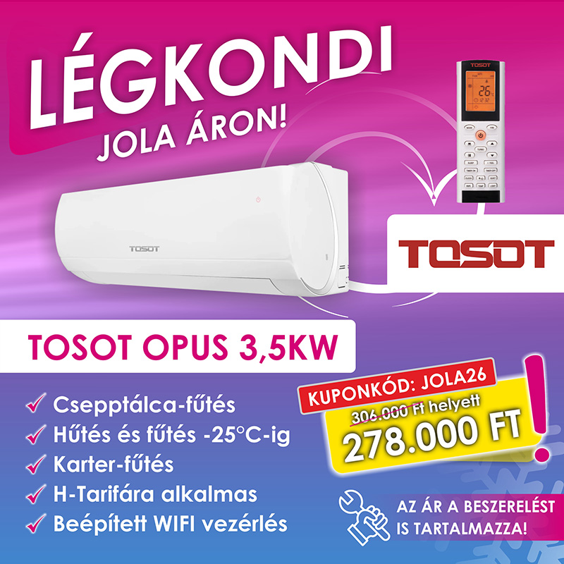 Légkondi akciók - Tosot