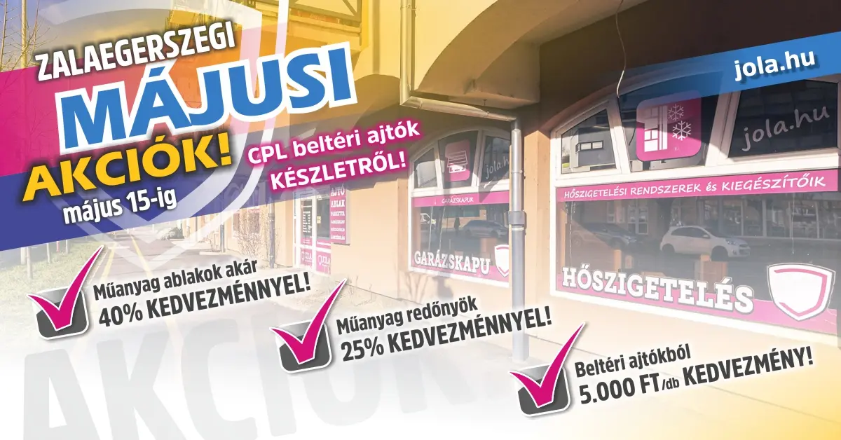 Zalaegerszeg készletes beltéri ajtó akció